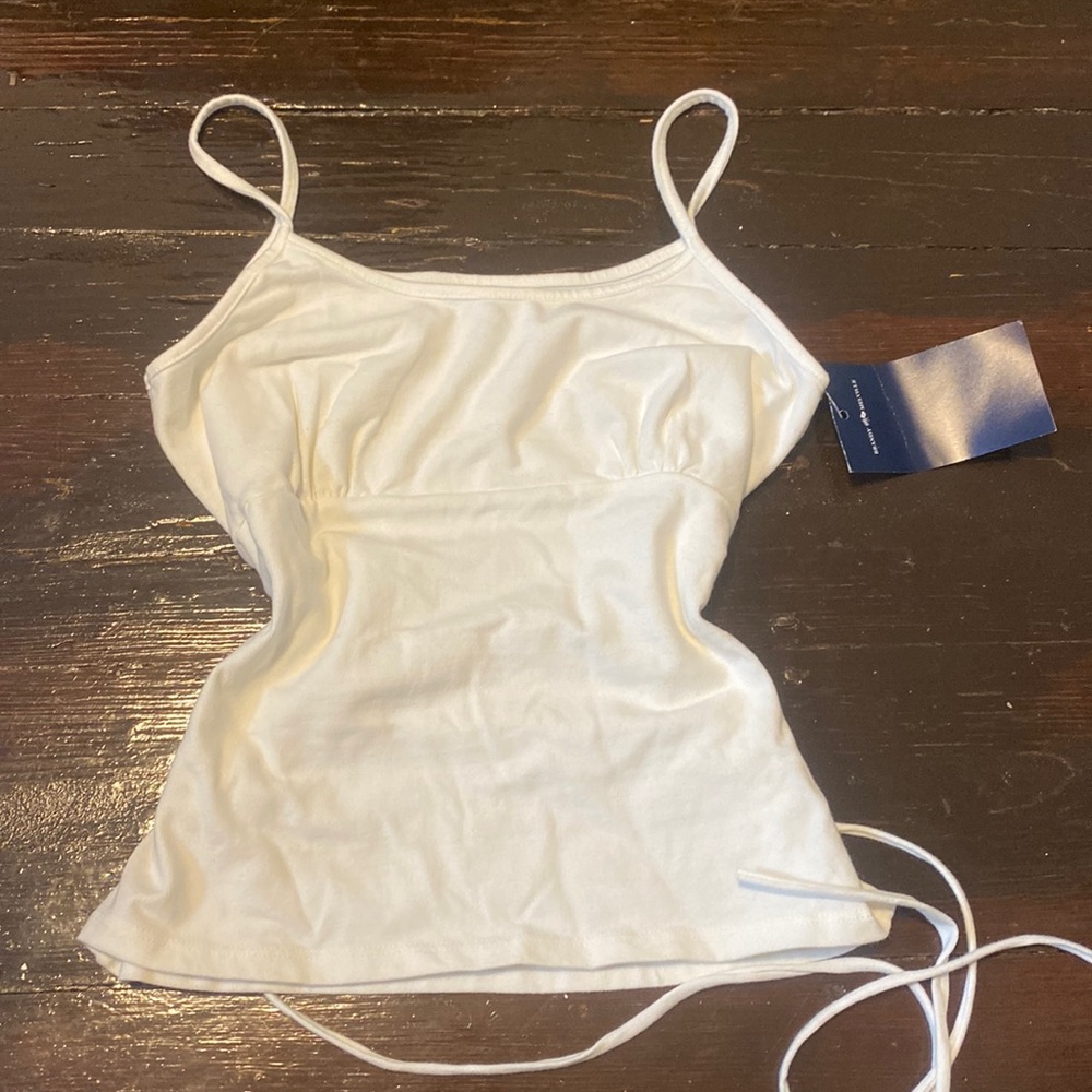 NWT Brandy Melville Lace Up Corset White Tank